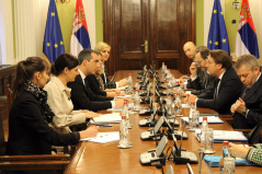 2 December 2022 The National Assembly Speaker in meeting with the EU Commissioner for Neighbourhood and Enlargement